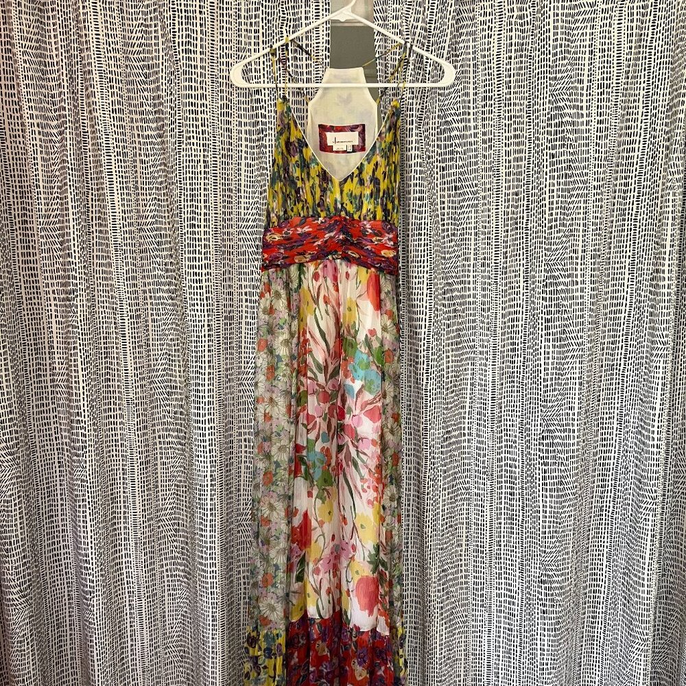 Anthropologie Flower Dress Size 8